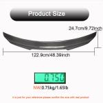 Audi A5 Sline S5 RS5 B9 B9.5 Coupe 2017-2023 Rear Trunk Spoiler Carbon Fiber