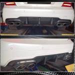 Mercedes Benz W204 C204 C300 Sport C63 AMG Facelift 2012-2015 Rear Bumper Diffuser Carbon Fiber