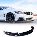 Gloss Black Front Bumper Lip Compatible with BMW 4 Series F32 F33 F36 M Sport 2Door 4Door 2014-2019 420i 428i 435i 440i Chin Spoiler Splitter Protector Factory Outlet