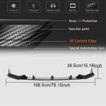BMW X7 G07 xDrive40i/50i M Sport M50i Sport Utility 2019-2022 Front Bumper Lip Carbon Fiber