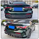 Real Carbon Fiber Rear Diffuser Lip for BMW 4 Series G22 G23 430i M440i M-Sport 2-Door 2021-2025 Lower Bumper Lip Spoiler Body Kit 3PCS