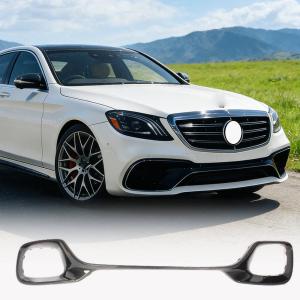 Mercedes Benz W222 S63 S65 AMG Front Bumper Decoration Vent Trims Carbon Fiber