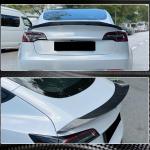 Tesla Model 3 2017-2023 Carbon Fiber/FRP Rear Trunk Spoiler