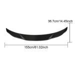 Ford Mustang GT S650 2024 2025 Rear Trunk Spoiler Carbon Fiber