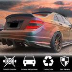 Mercedes Benz C Class W204 C250 C300 C63 AMG Sedan 2007-2015 Rear Trunk Spoiler Carbon Fiber