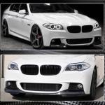 BMW 5 Series F10 M Sport 2012-2016 Front Bumper Lip Carbon Fiber