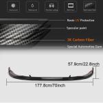 Audi S4 A4 Sline B9.5 Sedan Facelift 2020UP Front Bumper Lip Dry Carbon Fiber
