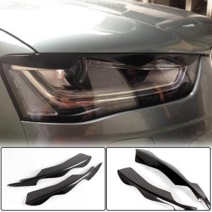 Audi A4 Sline S4 B8.5 Sedan Facelift 2013-2016 Headlight Eyebrows Eyelids Carbon Fiber