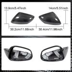 Porsche Taycan 9J1 Turbo S 2019-2021 Mirror Covers Replacment Style Dry Carbon Fiber