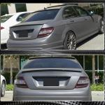 Mercedes Benz C Class W204 C63 AMG Sedan 2007-2014 Rear Roof Spoiler Carbon Fiber