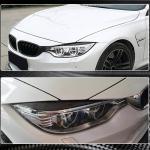 BMW F32 F33 F36 F80 M3 F82 F83 M4 Headlight Eyebrows Lamp Eyelids Dry Carbon Fiber
