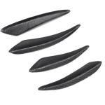 Universal BWW Audi Benz Sedan Coupe Convertible Front Bumper Fins Air Vent Carbon Fiber