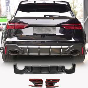 Audi RS6 C8 Avant 2019-2023 Rear Bumper Diffuser Dry Carbon Fiber