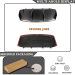 Dry Carbon Fiber Rear Diffuser Compatible with Porsche Taycan 4S Base Sedan 4-Door 2019-2024 Auto Rear Lower Bumper Lip Spoiler Body Kit 3pcs