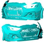 Audi RS4 Sedan 2021-2024 Front Bumper Splitters Dry Carbon Fiber