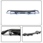 Carbon Fiber Rear Diffuser Compatible with Audi R8 V8 V10 GT Coupe &Convertible 2-Door 2010-2015 Low Bumper Lip Spoiler Lightweight Exhaust Diffuser Cover Body Kit