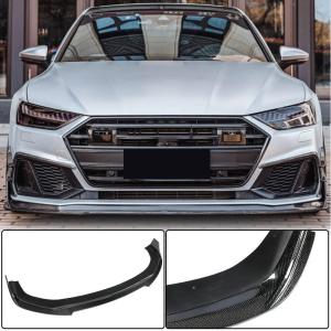 Audi S7 A7 Sline C8 Sportback 2019-2021 Front Bumper Lip Carbon Fiber/FRP