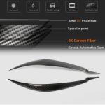 BMW X6 E71 X6M 2008-2014 Headlight Eyebrows Lamp Eyelids Carbon Fiber