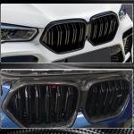 BMW X6 G06 F96 X6M 2020+ Front Grille Dual Slat Carbon Fiber