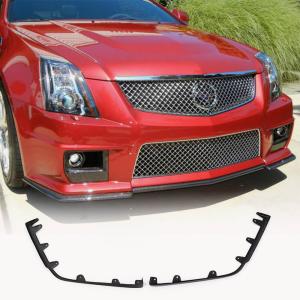 Cadillac CTS V Coupe Sedan 2009-2015 Front Bumper Splitters Carbon Fiber