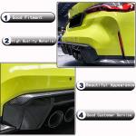 BMW G80 M3 G82 G83 M4 2021+ Rear Bumper Diffuser Trims Dry Carbon Fiber