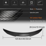 Mercedes Benz C Class W204 AMG Sedan 2007-2014 Trunk Spoiler Carbon Fiber