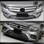 Mercedes Benz E Class W213 Sport E43 AMG 2017-2019 Front Bumper Lip Carbon Fiber
