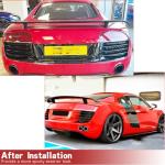 R8 Carbon Fiber Rear Trunk Spoiler for Audi R8 V8 V10 2008-2015 2-Door