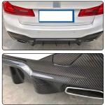 Carbon Fiber Rear Diffuser for BMW 5 Series G30 G38 M Sport 2018-2023 520i 530i 540i M Packet Auto Upper Bumper Lip Spoiler Body Kit Factory Outlet