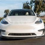 Tesla Model Y JC Style Carbon Fiber Front Lip Spoiler 2020–2021