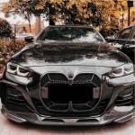 Dry Carbon Fiber Front Bumper Grille for BMW G22 G23 430i Coupe Convertible 2Door 2021-2023 Auto Racing Grid Front Kidney Grille Factory Outlet