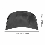Mercedes Benz GLA Class X156 2014-2020 Engine Bonnet Hood Cover Carbon Fiber