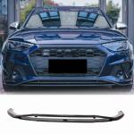 Audi S4 A4 Sline B9.5 Sedan Facelift 2020UP Front Bumper Lip Carbon Fiber