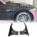 Half Carbon Fiber Side Fender Vent Trim for BMW 3 Series E92 E93 M3 2Door 2006-2011 Front Air Intake Scoop Cover Trim 1Pair Factory Outlet