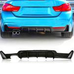 Gloss Black ABS Rear Diffuser for BMW F32 F33 F36 M Sport 2014-2020 | 420i 428i 435i 440i Lower Bumper Lip Spoiler Body Kit Factory Outlet