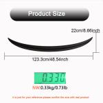 BMW 3 Series F30 F35 F80 M3 Sedan 4-Door 2012-2019 Rear Trunk Spoiler Dry Carbon Fiber