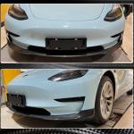 Tesla Model 3 2016-2022 Front Bumper Lip Carbon Fiber