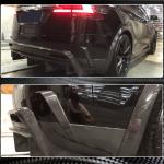 Tesla Model X Sport Utility 2016-2020 Rear Bumper Splitters Carbon Fiber
