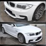 BMW 1 Series E82 1M 2011-2018 Front Bumper Splitters Carbon Fiber