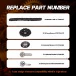 Timing Chain Kit Sprockets Compatible with Mini John Cooper S Coupe Works S One R58 R56 R55 2007-2015 1.6L 1.5L