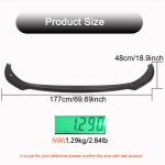 Kia Stinger 2018-2023 Front Bumper Lip Carbon Fiber/FRP