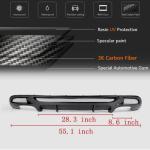 BMW 1 Series E82 E88 M Sport 2008-2013 Rear Bumper Diffuser Carbon Fiber