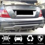 Mercedes Benz W204 C204 C63 AMG Facelift 2012-2014 Rear Bumper Diffuser Carbon Fiber