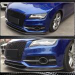 Audi S7 A7 Sline C7 Pre-facelift 2011-2014 Front Bumper Lip Carbon Fiber