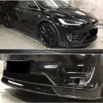 Tesla Model X 2016-2020 Front Bumper Lip Rear Bumper Diffuser Carbon Fiber