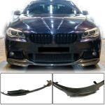 BMW 5 Series F10 M Sport 2012-2016 Front Bumper Lip Carbon Fiber
