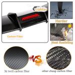 S3 Carbon Fiber Rear Diffuser Compatible with Audi A3 Sline S3 Sedan 2013-2016 Lower Bumper Lip Spoiler Body Kit Factory Outlet with Light (Not for Base Model)