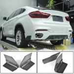 BMW X6 F16 M Sport 2015-2019 Rear Bumper Splitters Carbon Fiber