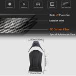 Mercedes Benz A35 A45 C43 C63 AMG S CLA35 GLA45 AMG Seat Back Covers Dry Carbon Fiber