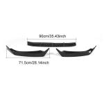 Audi S4 A4 Sline B9 Sedan 2017-2020 Front Bumper Lip Carbon Fiber
